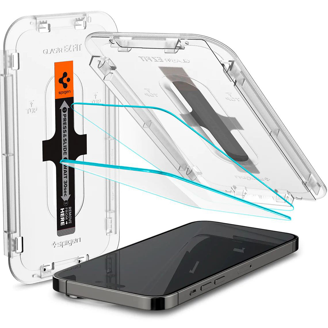 Glas für die Schutzhülle Spigen Glas.tR EZ Fit 2-Pack für iPhone 14 Pro Max