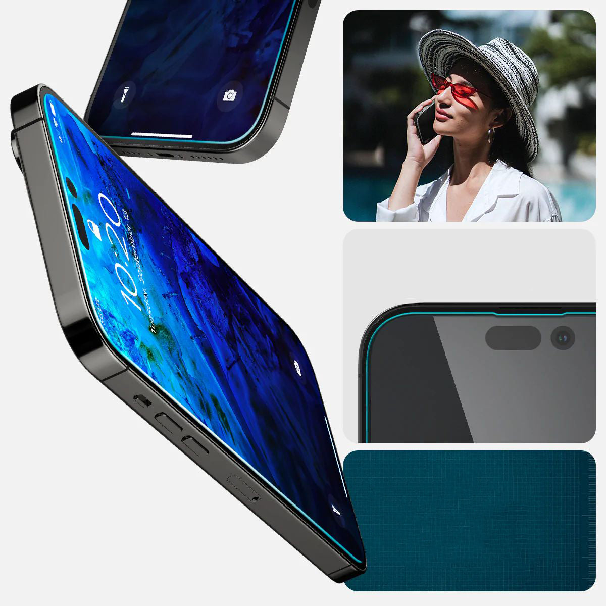 Glas für die Schutzhülle Spigen Glas.tR EZ Fit 2-Pack für iPhone 14 Pro Max