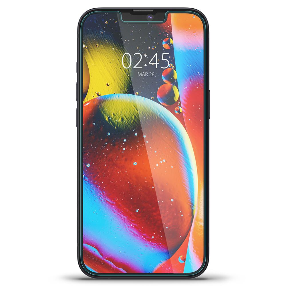 Glas für die Schutzhülle Spigen Glas.tR EZ Fit Privacy 2-Pack iPhone 13 Pro Max