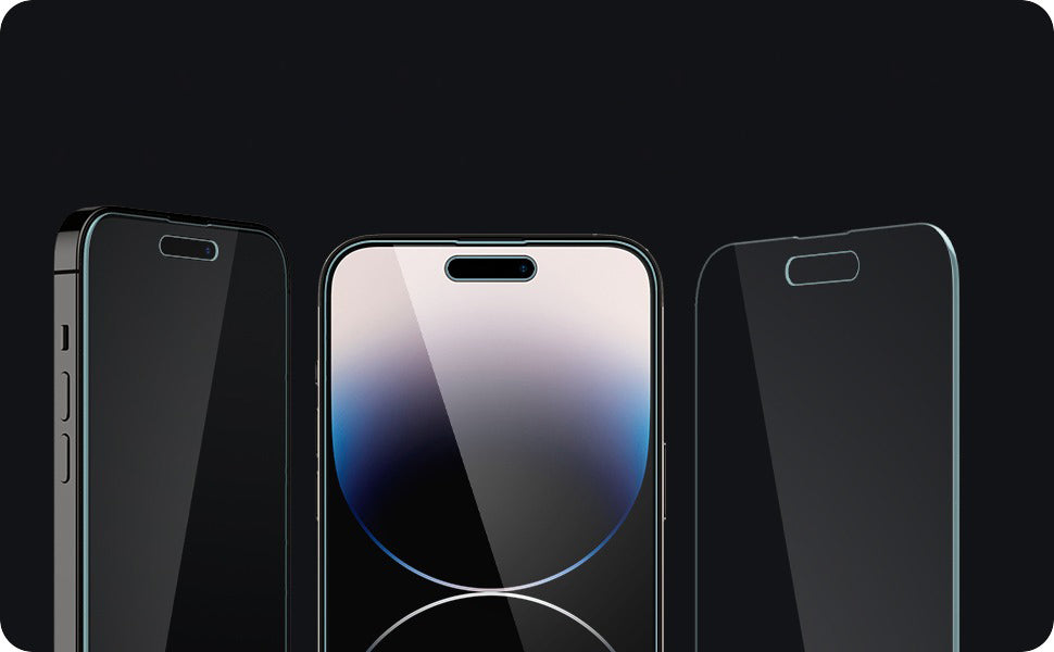 Glas für die Schutzhülle Spigen Glas.tR EZ Fit Privacy 2-Pack für iPhone 14 Pro