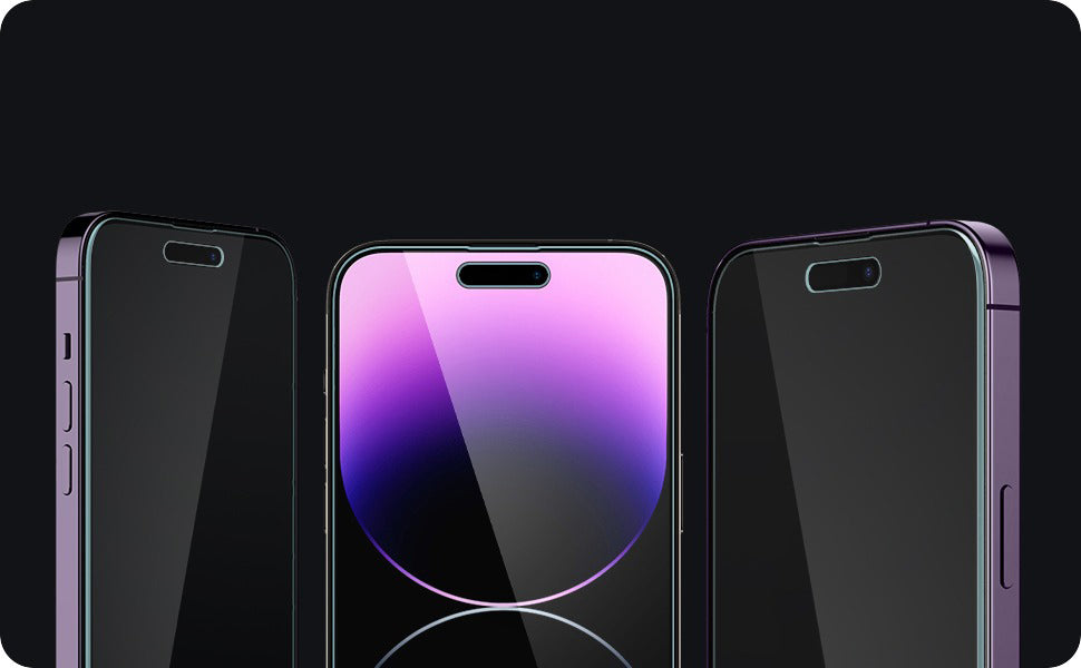 Glas für die Schutzhülle Spigen Glas.tR EZ Fit Privacy 2-Pack für iPhone 14 Pro Max