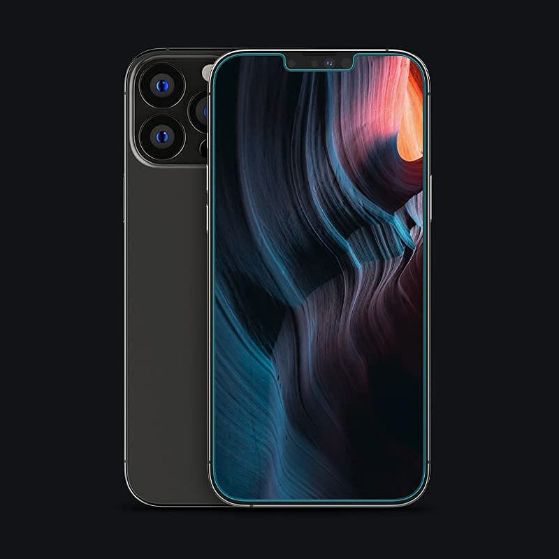 Glas für die Schutzhülle Spigen Glas.tR Slim FC AM 2-Pack iPhone 14 Plus / 13 Pro Max, schwarzer Rahmen