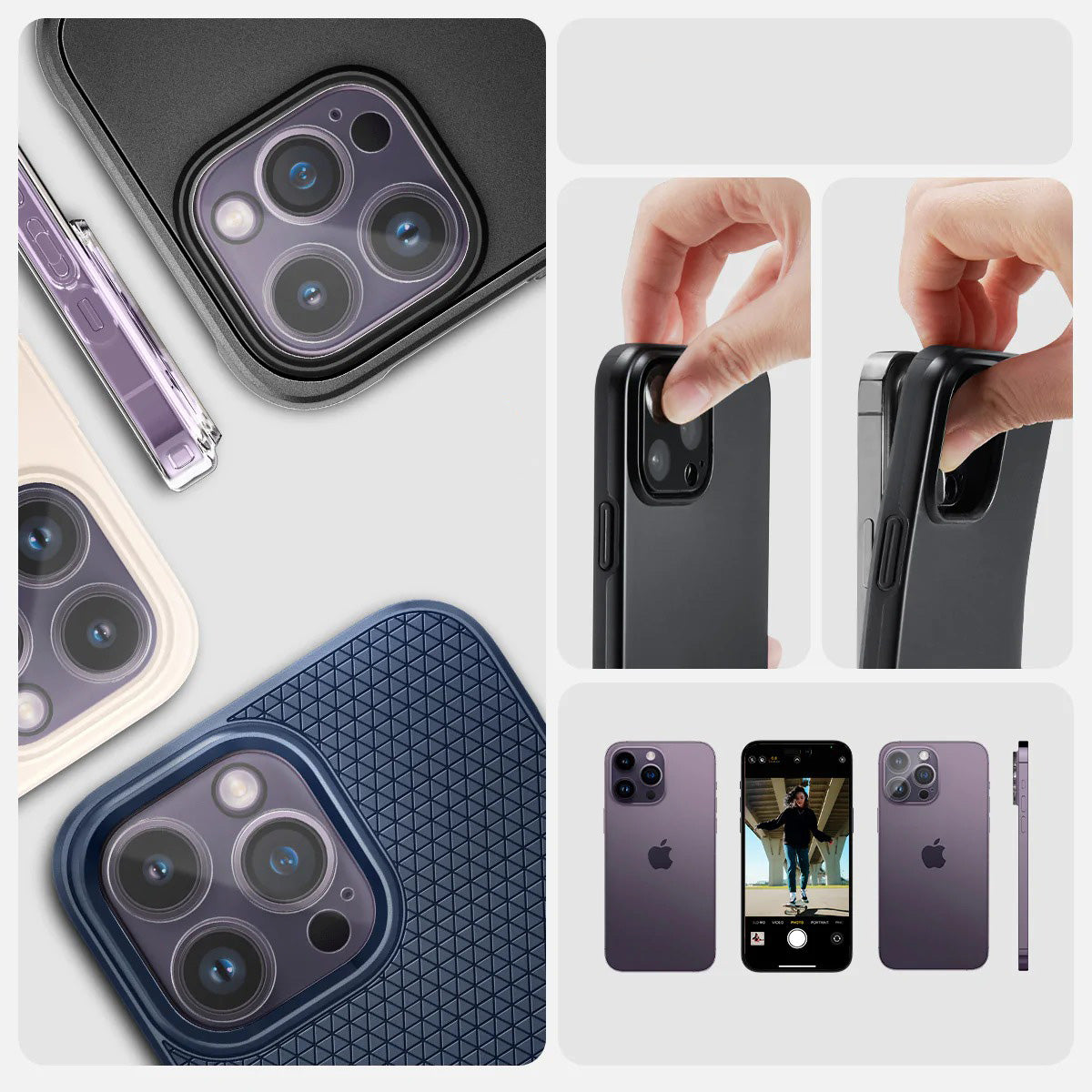 Glas für die Kamera Spigen Glas.tR Optik 2-Pack für iPhone 14 Pro / 14 Pro Max, Transparent