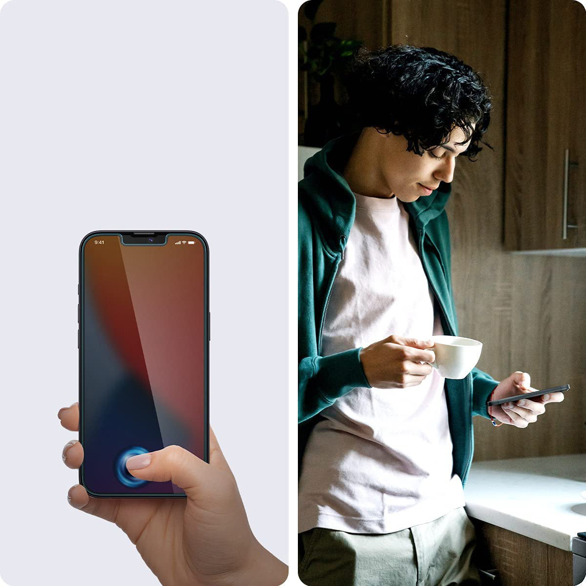 Glas für die Schutzhülle für iPhone 17e / 16e / 14 / 13 Pro / 13, Spigen Glas.tr Slim