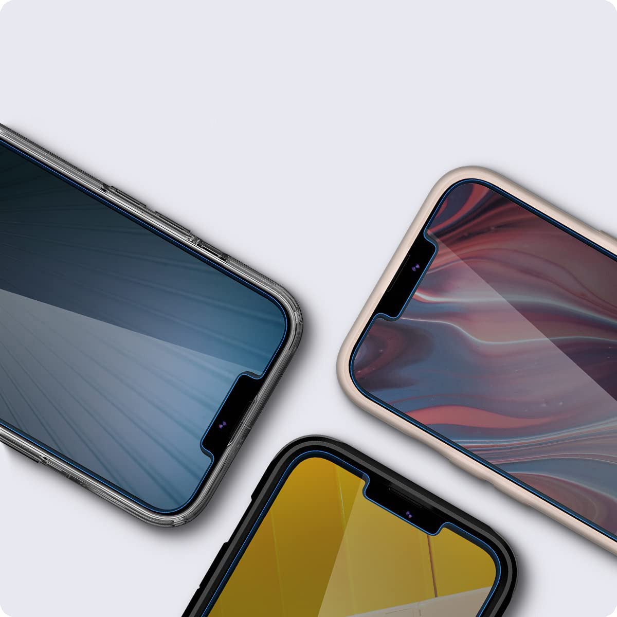 Glas für die Schutzhülle für iPhone 17e / 16e / 14 / 13 Pro / 13, Spigen Glas.tr Slim