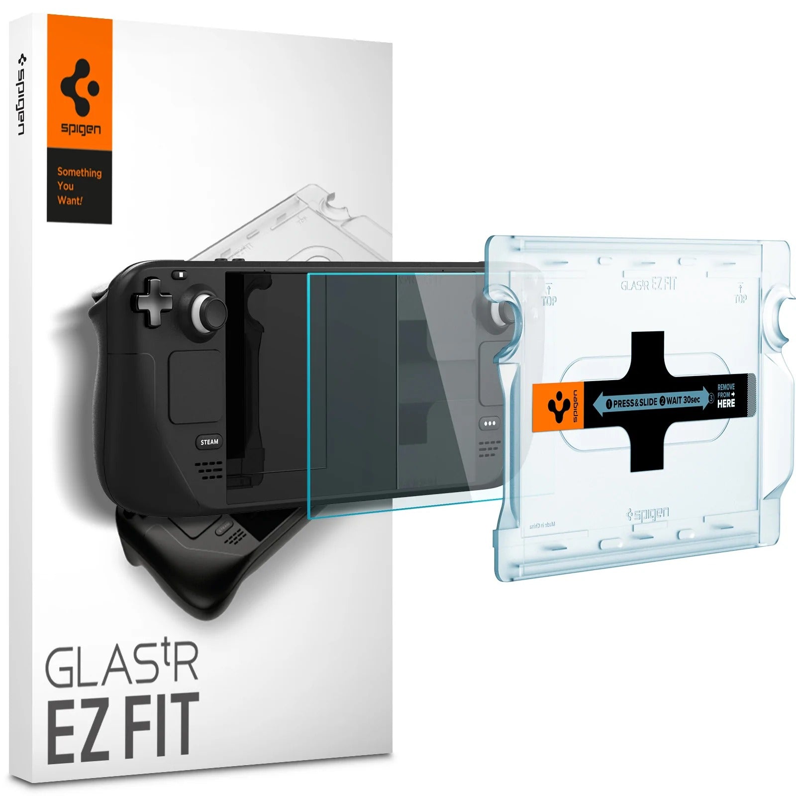 Glas für die Schutzhülle Spigen Glas.tR EZ Fit 1-Pack für Steam Deck / Steam Deck OLED