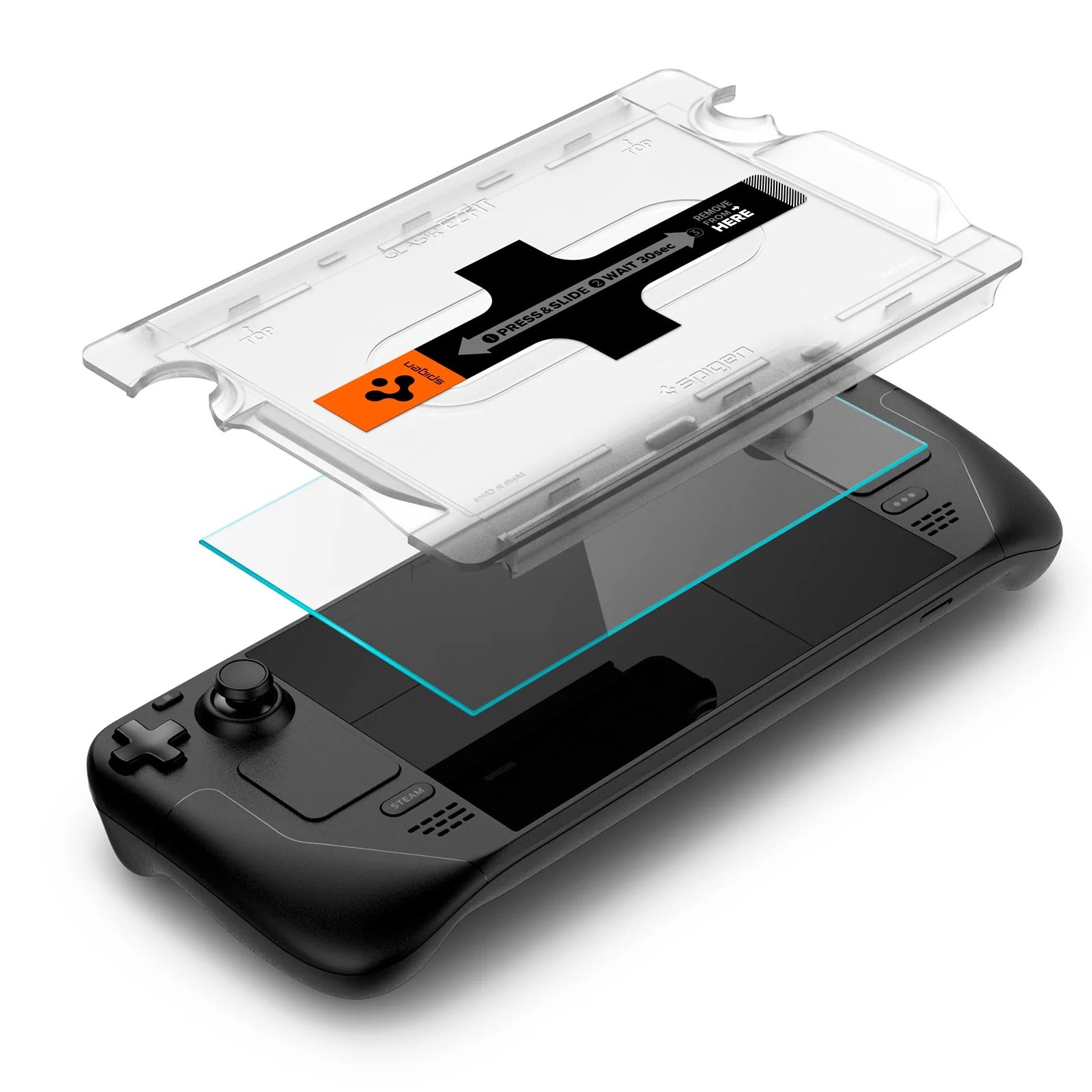 Glas für die Schutzhülle Spigen Glas.tR EZ Fit 1-Pack für Steam Deck / Steam Deck OLED