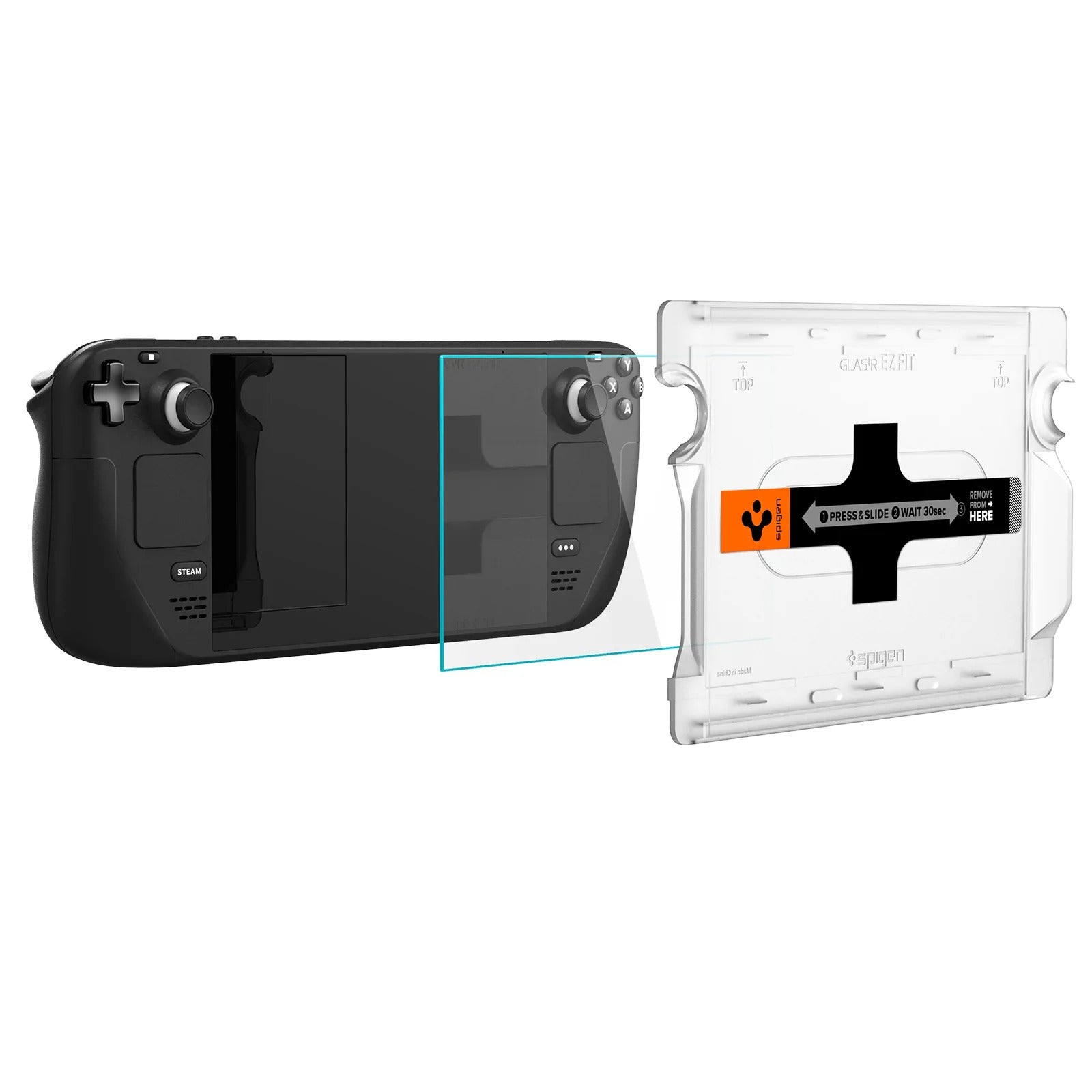 Glas für die Schutzhülle Spigen Glas.tR EZ Fit 1-Pack für Steam Deck / Steam Deck OLED