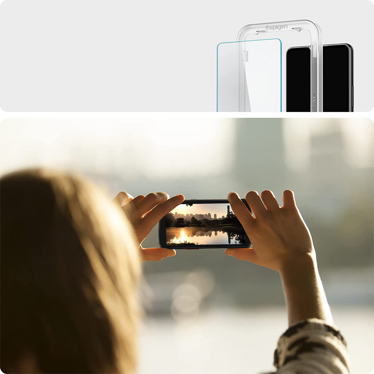Glas für die Schutzhülle Spigen Glas.tR Slim AM 2-Pack Galaxy A53 5G