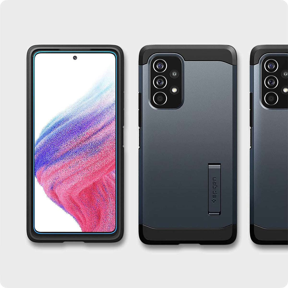 Glas für die Schutzhülle Spigen Glas.tR Slim AM 2-Pack Galaxy A53 5G