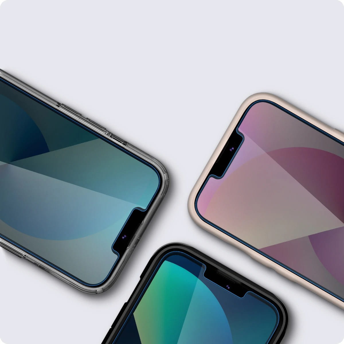 Glas für die Schutzhülle für iPhone 17e / 16e / 14 / 13 Pro / 13, Spigen Glas.tR Slim Privacy 1-Pack mit Sichtschutzfilter