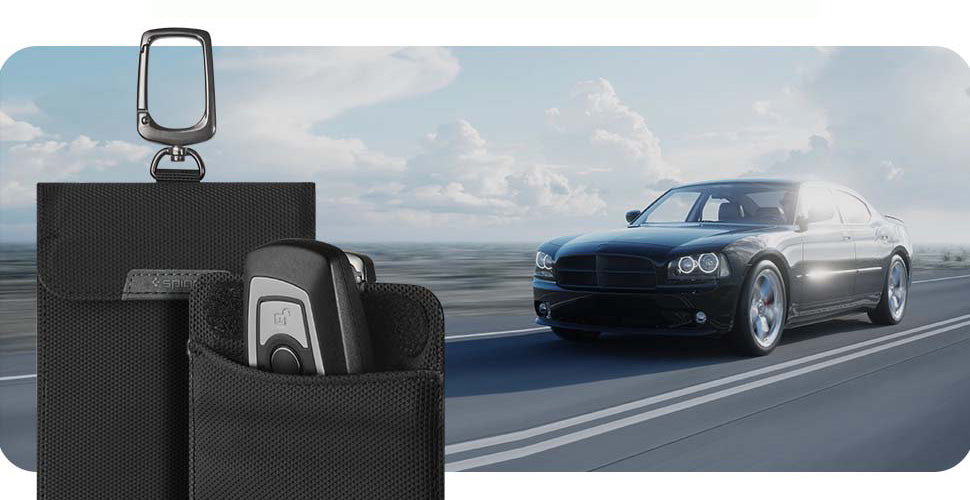 Schutzhülle Spigen Klasden Keyless Faraday RFID Shield, Schwarz
