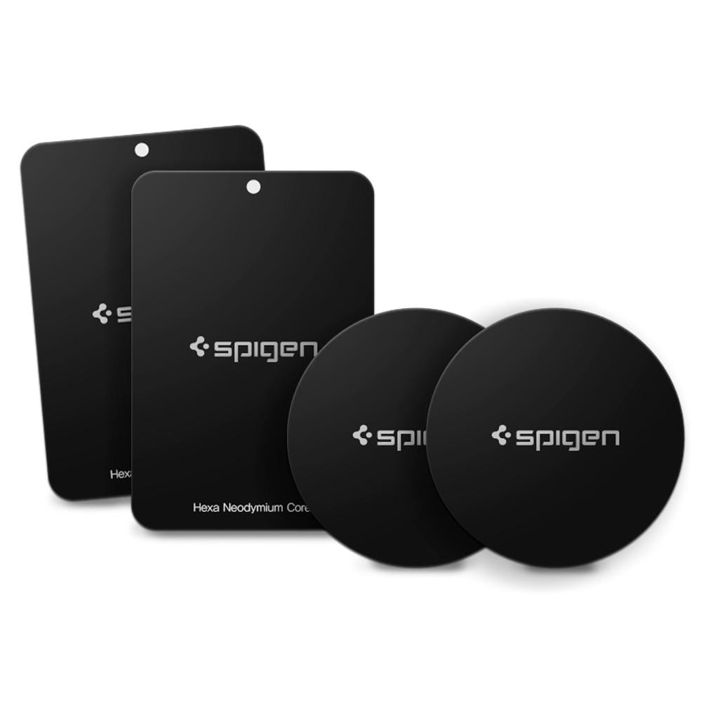 Metallplatten für Griffe Spigen Kuel Car Mount Metal Plates A210 schwarz