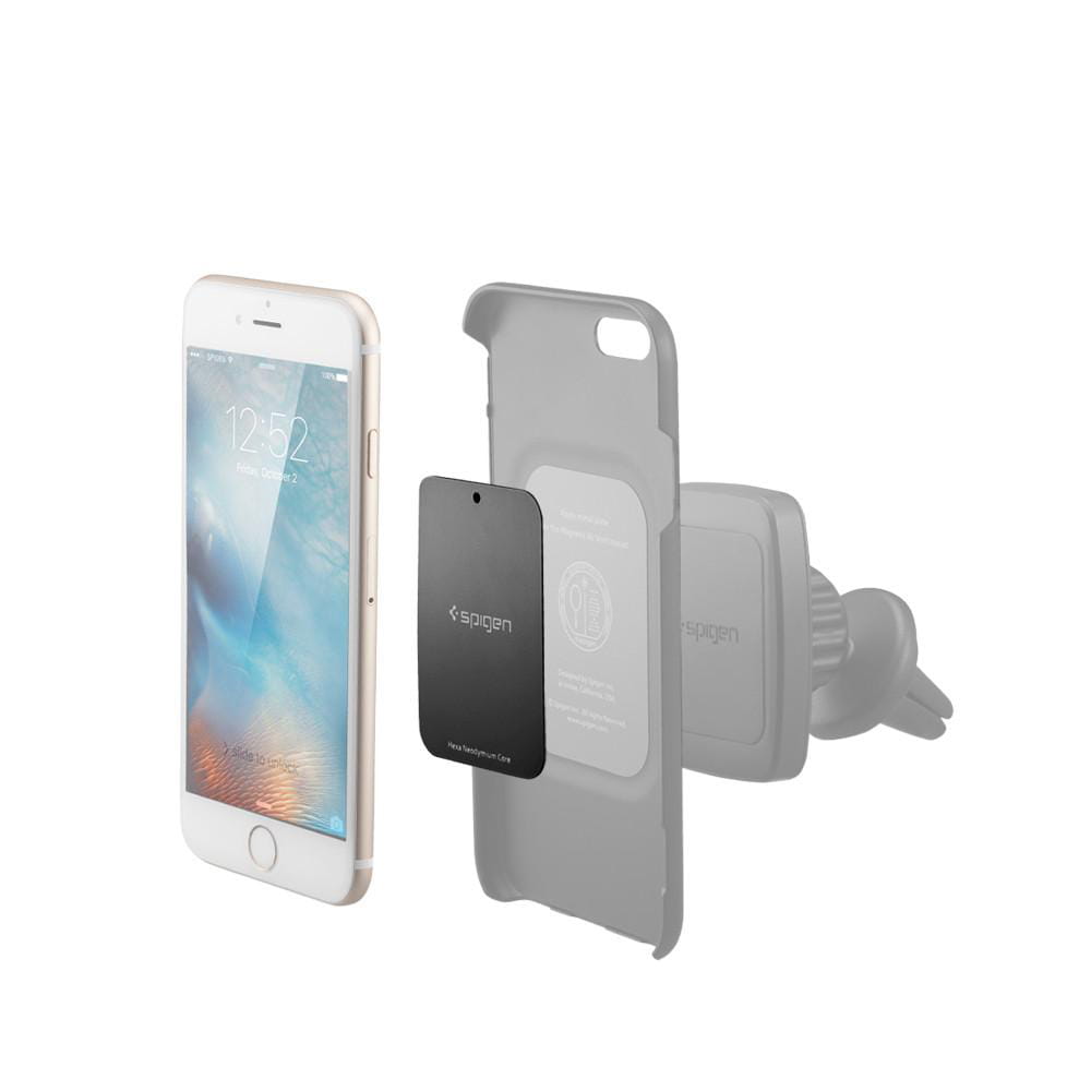 Metallplatten für Griffe Spigen Kuel Car Mount Metal Plates A210 schwarz