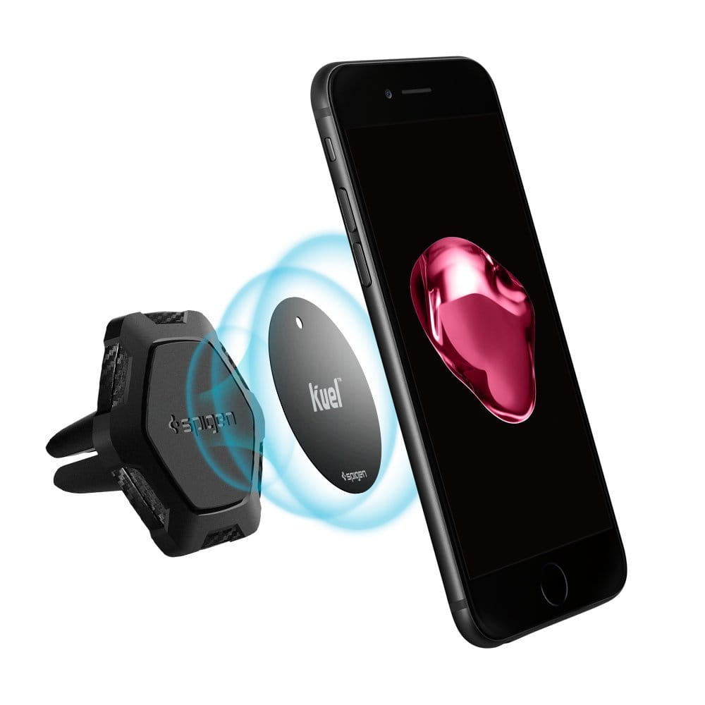 Auto Handyhalterung Spigen Kuel Signature Air Vent Magnetic Car Mount QS11 schwarz