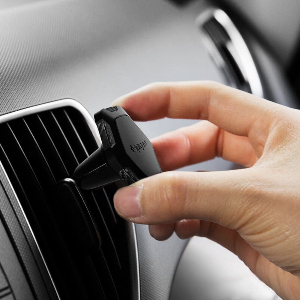 Auto Handyhalterung Spigen Kuel Signature Air Vent Magnetic Car Mount QS11 schwarz