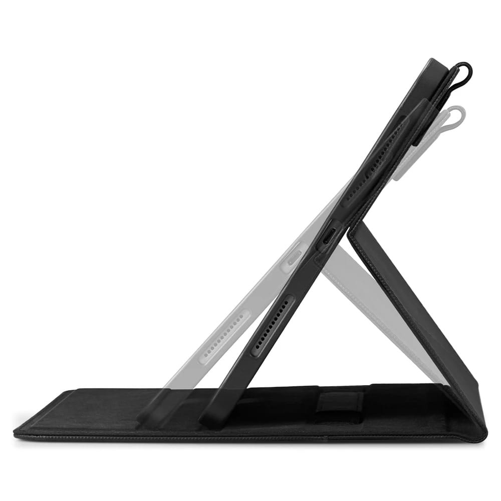 Schutzhülle für iPad Air 11" / 10.9" 2020-2026, Spigen Liquid Air Folio, Schwarz