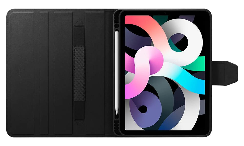 Schutzhülle für iPad Air 11" / 10.9" 2020-2026, Spigen Liquid Air Folio, Schwarz