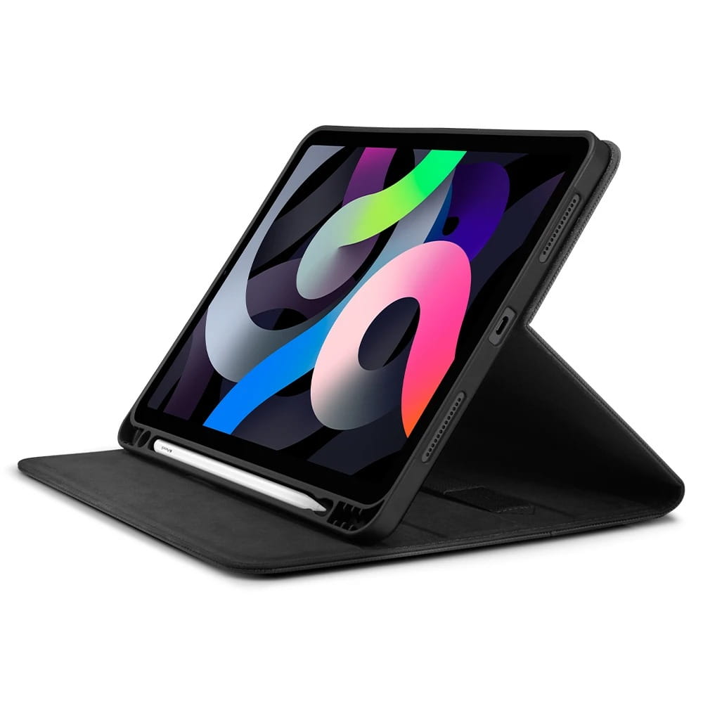 Schutzhülle für iPad Air 11" / 10.9" 2020-2026, Spigen Liquid Air Folio, Schwarz