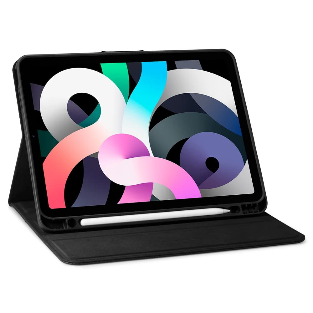 Schutzhülle für iPad Air 11" / 10.9" 2020-2026, Spigen Liquid Air Folio, Schwarz