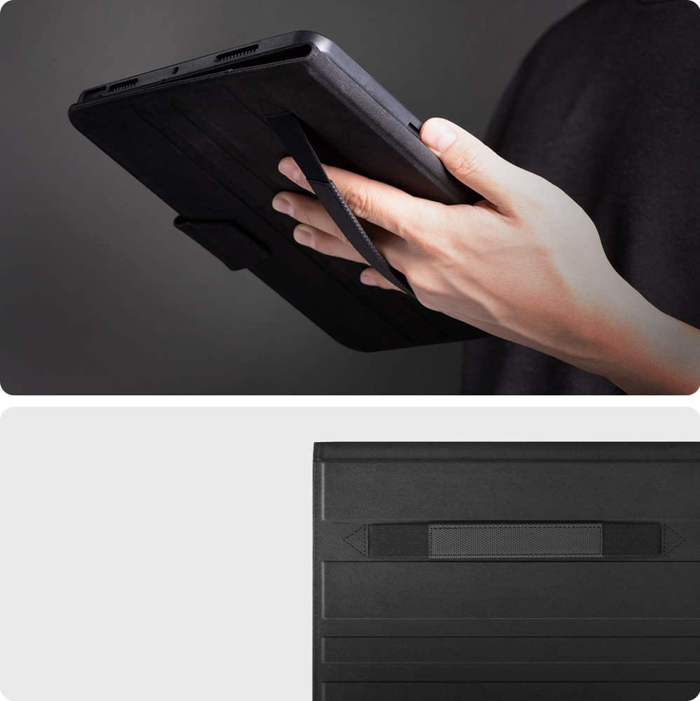 Schutzhülle für iPad Air 11" / 10.9" 2020-2026, Spigen Liquid Air Folio, Schwarz