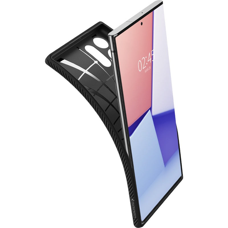 Schutzhülle Spigen Liquid Air für Galaxy S22 Ultra, Schwarz