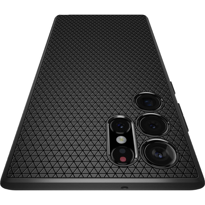 Schutzhülle Spigen Liquid Air für Galaxy S22 Ultra, Schwarz