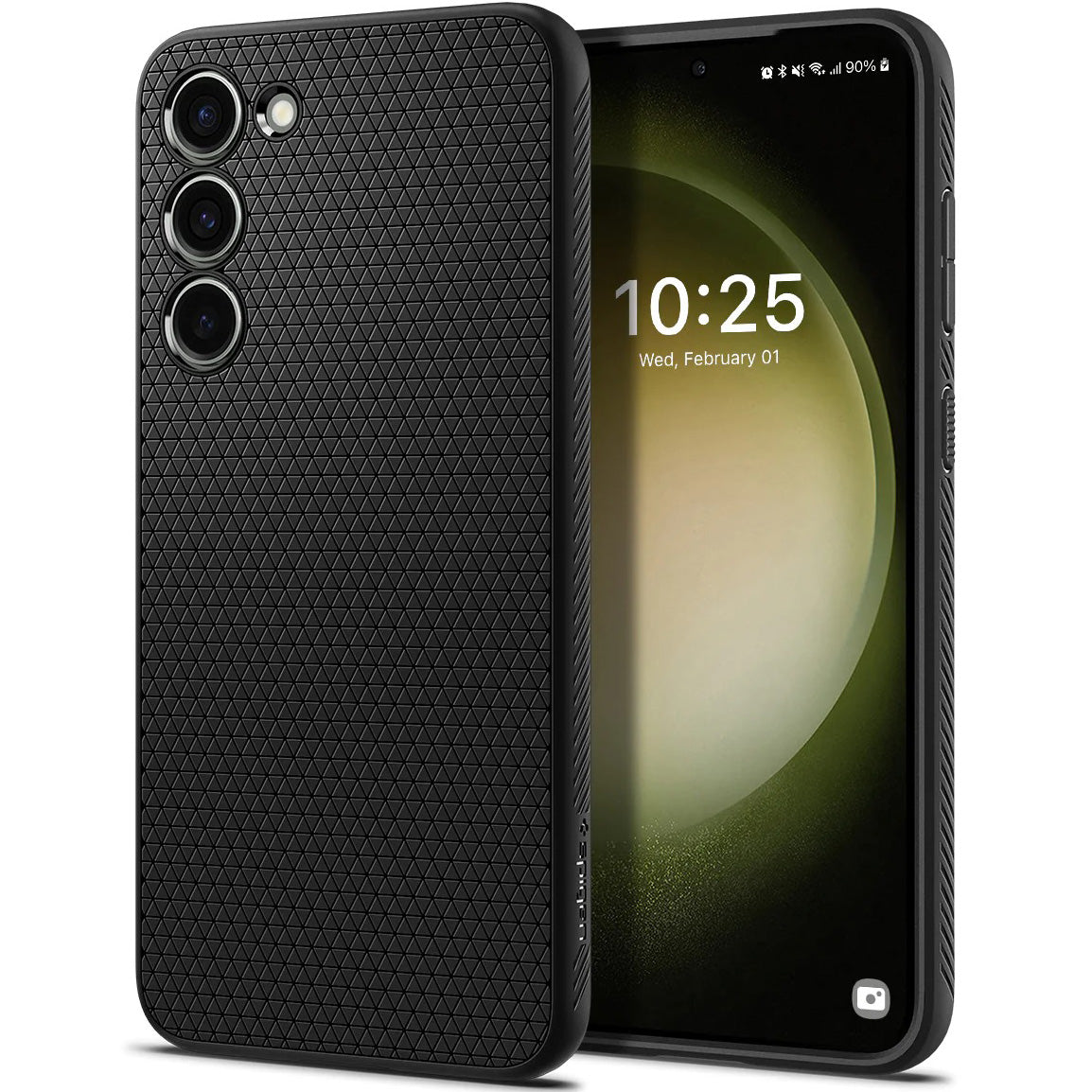 Schutzhülle Spigen Liquid Air für Galaxy S23, Schwarz