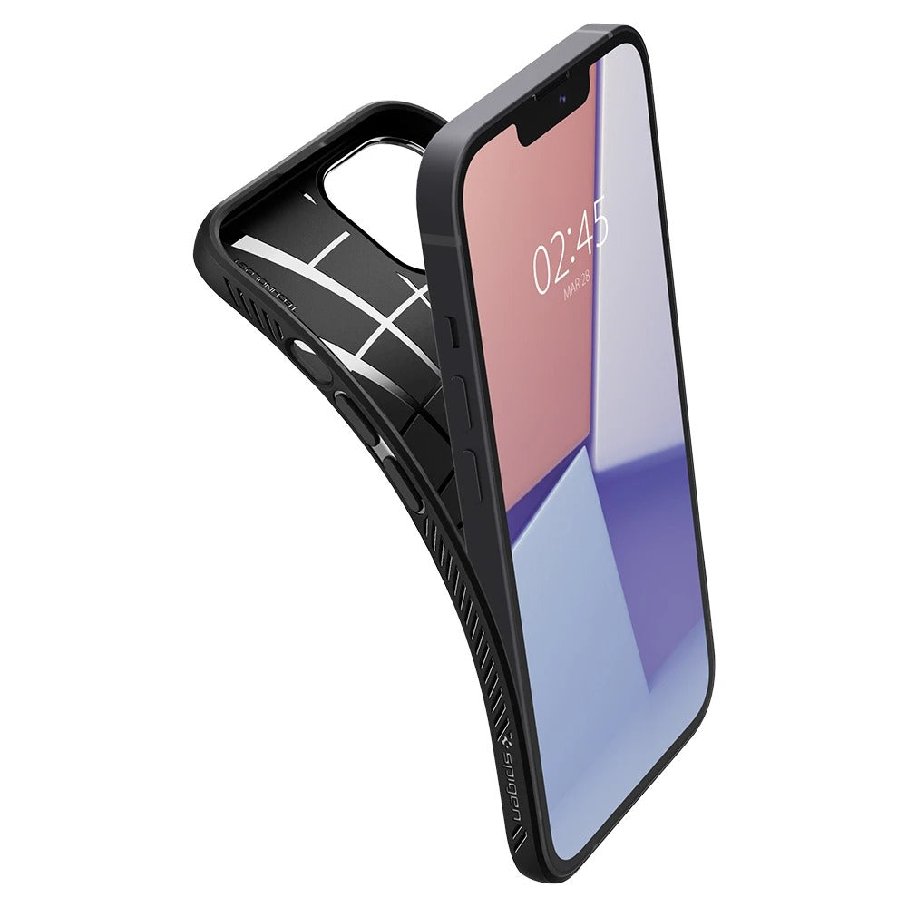 Schutzhülle Spigen Liquid Air für iPhone 13 Mini, Schwarz