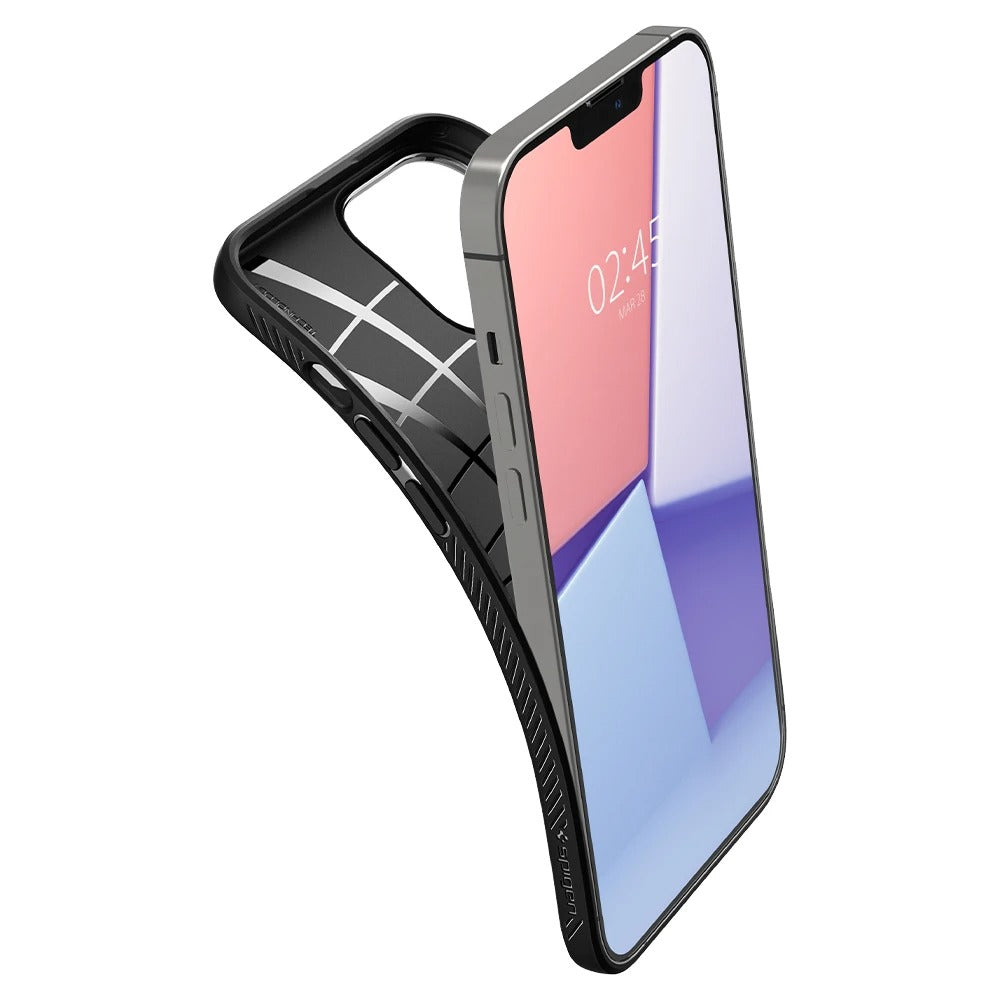 Schutzhülle Spigen Liquid Air für iPhone 13 Pro, Schwarz
