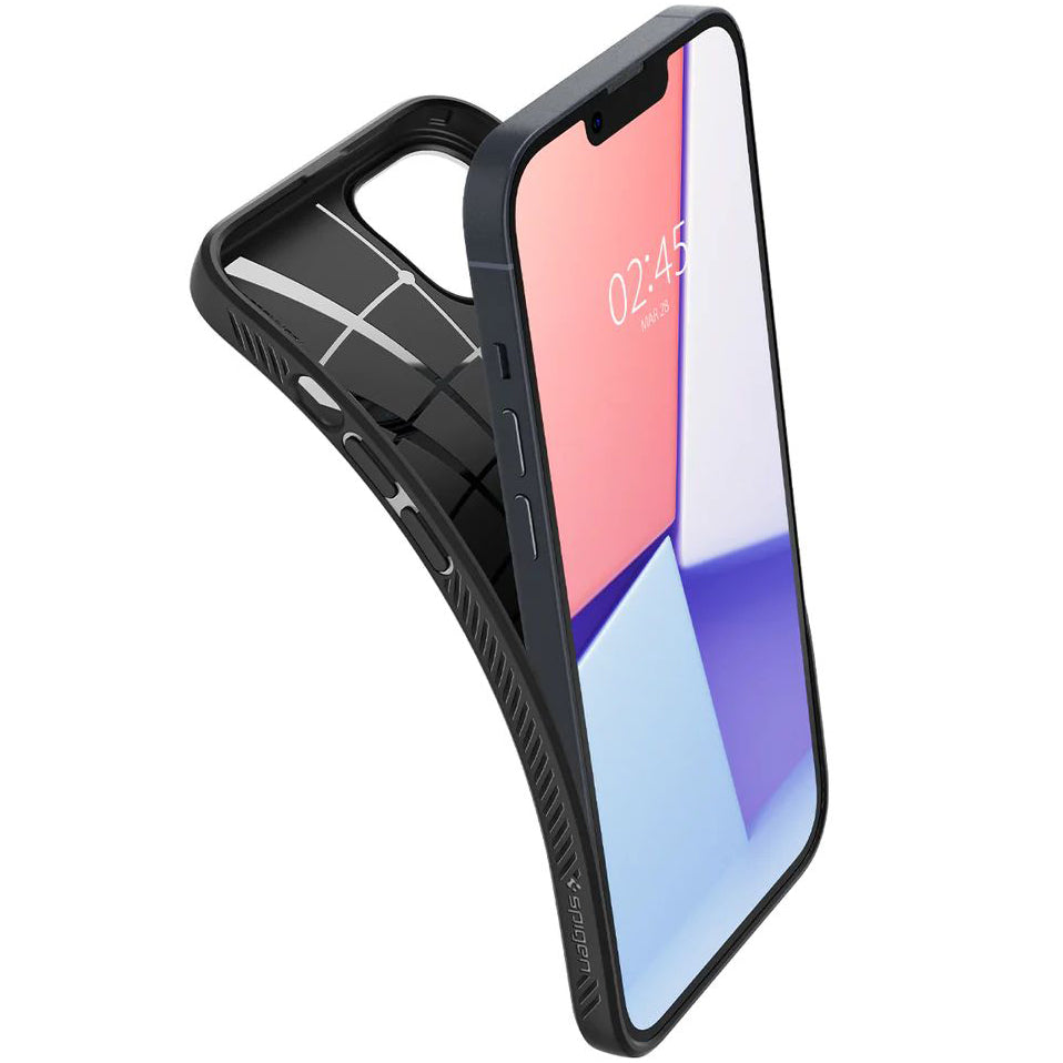 Schutzhülle Spigen Liquid Air für iPhone 14 Plus, Schwarz