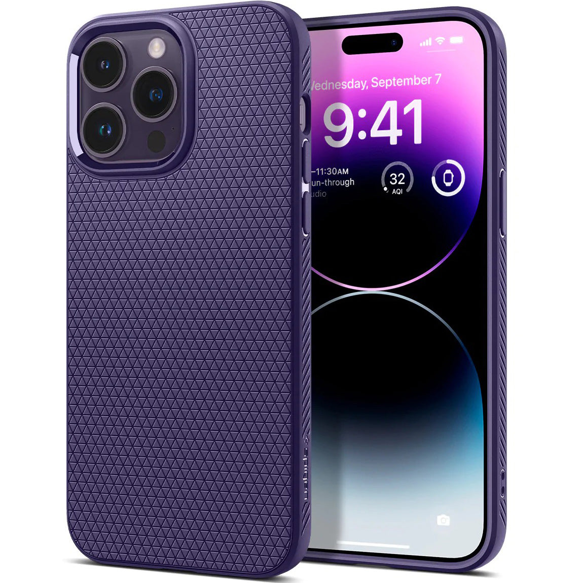 Schutzhülle Spigen Liquid Air für iPhone 14 Pro, Violett