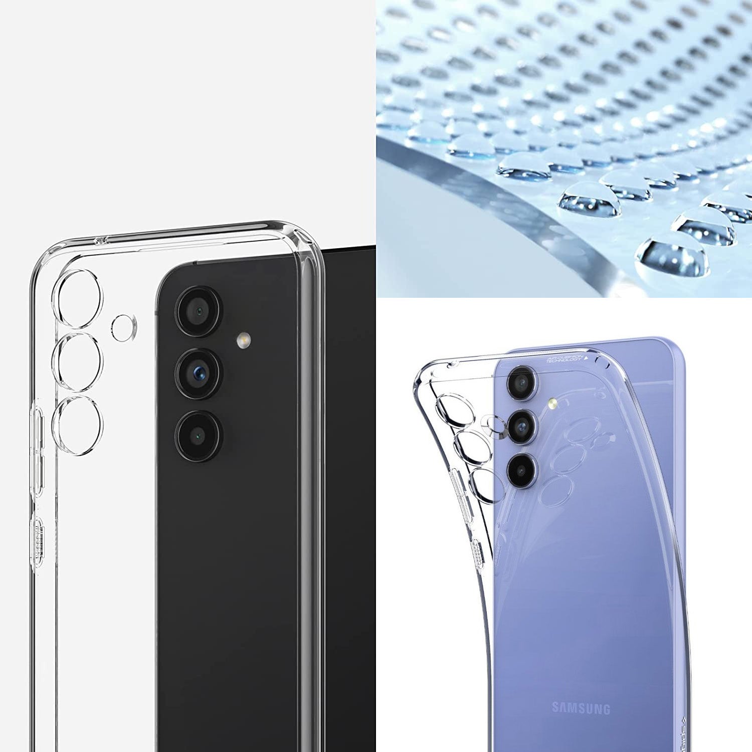 Schutzhülle Spigen Liquid Crystal für Galaxy A54 5G, Transparent