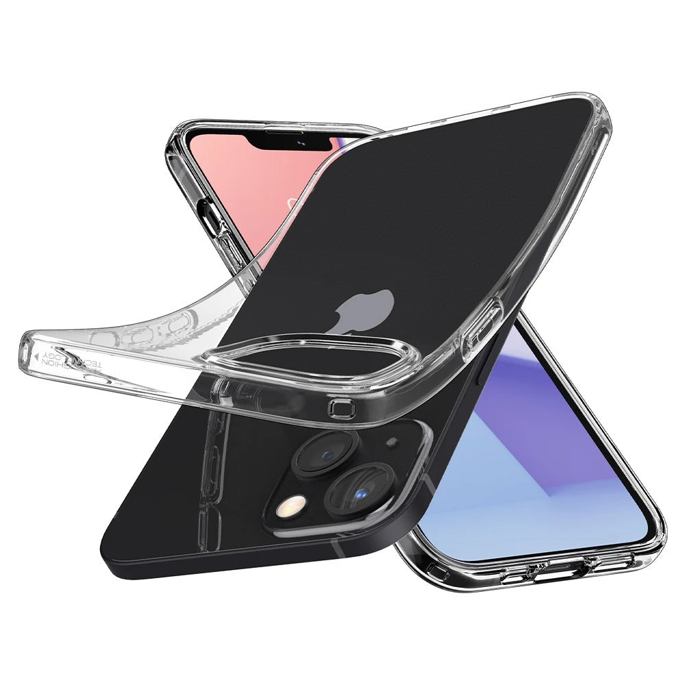 Schutzhülle Spigen Liquid Crystal für iPhone 13, Transparent