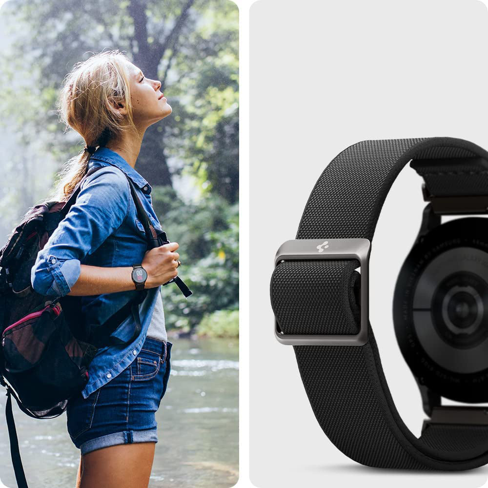 Armband Spigen Lite Fit für Galaxy Watch 20mm, Schwarz