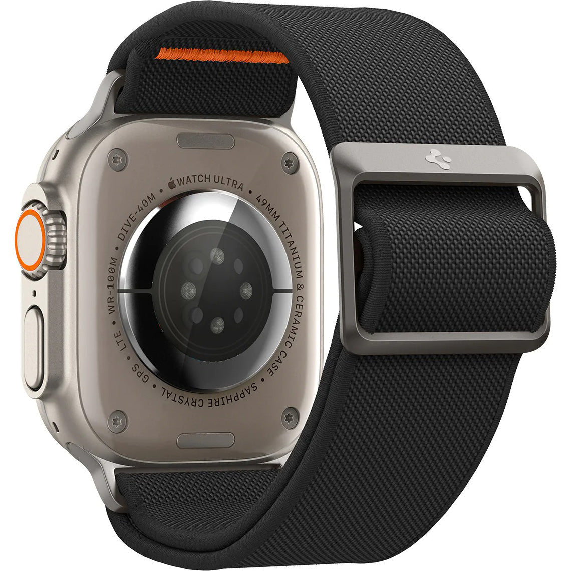 Armband Spigen Lite Fit Ultra für Apple Watch 49/46/45/44 mm, Schwarz