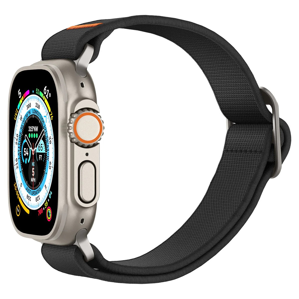 Armband Spigen Lite Fit Ultra für Apple Watch 49/46/45/44 mm, Schwarz