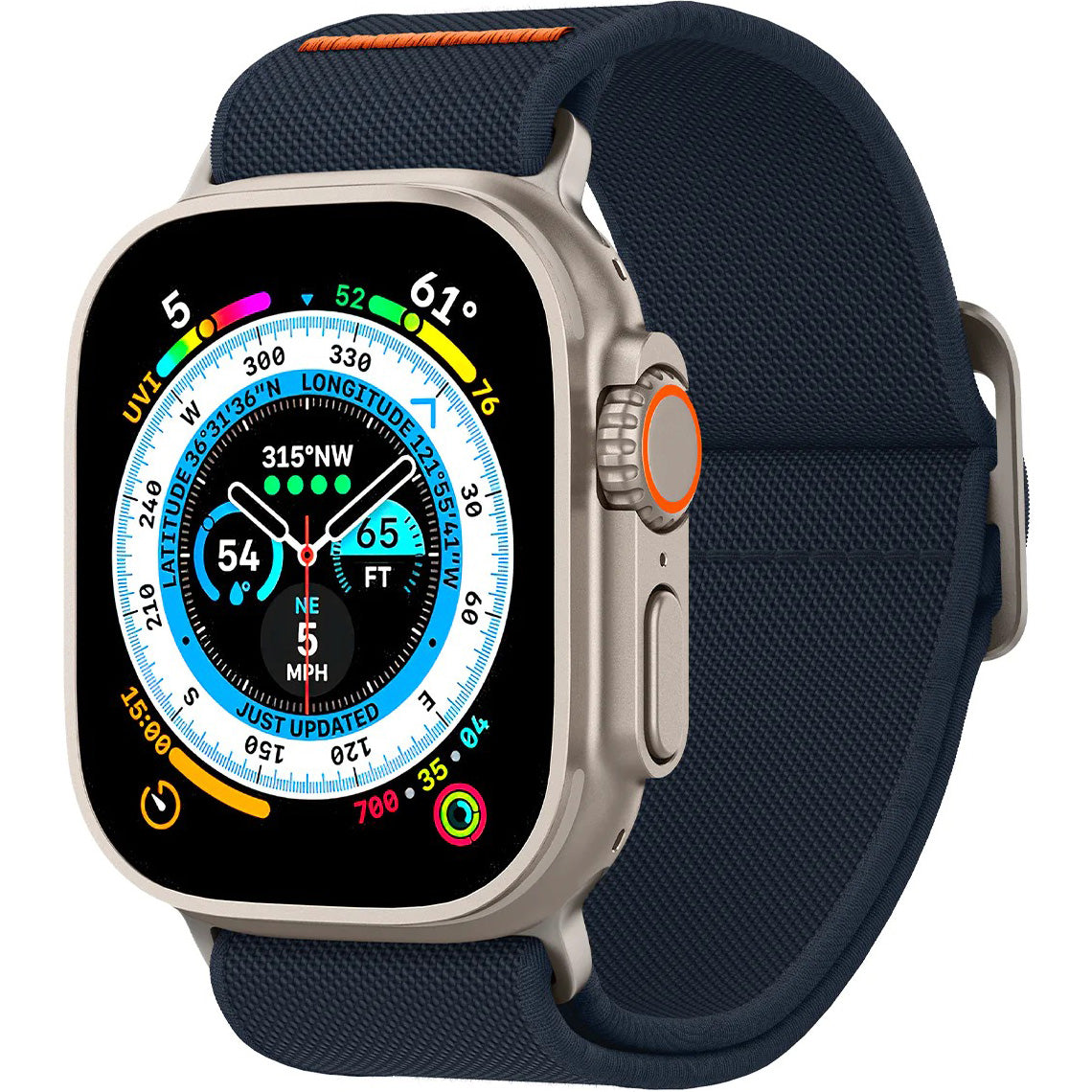 Armband Spigen Lite Fit Ultra für Apple Watch 49/46/45/44 mm, Dunkelblau