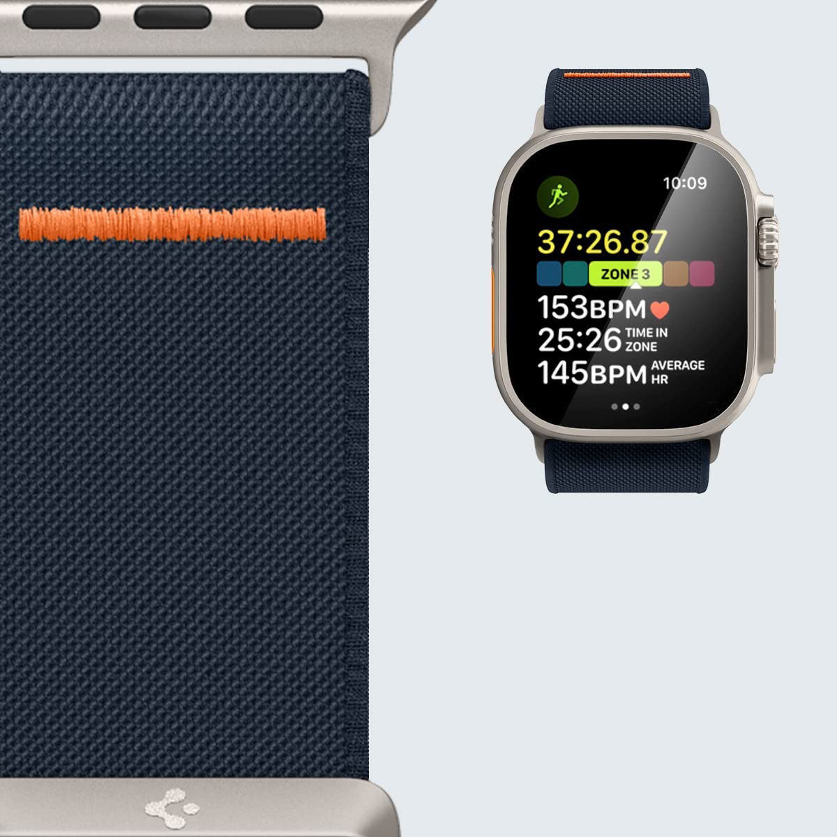 Armband Spigen Lite Fit Ultra für Apple Watch 49/46/45/44 mm, Dunkelblau