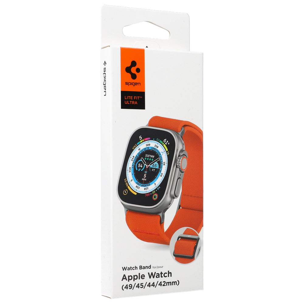 Armband Spigen Lite Fit Ultra für Apple Watch 49/46/45/44 mm, Orange