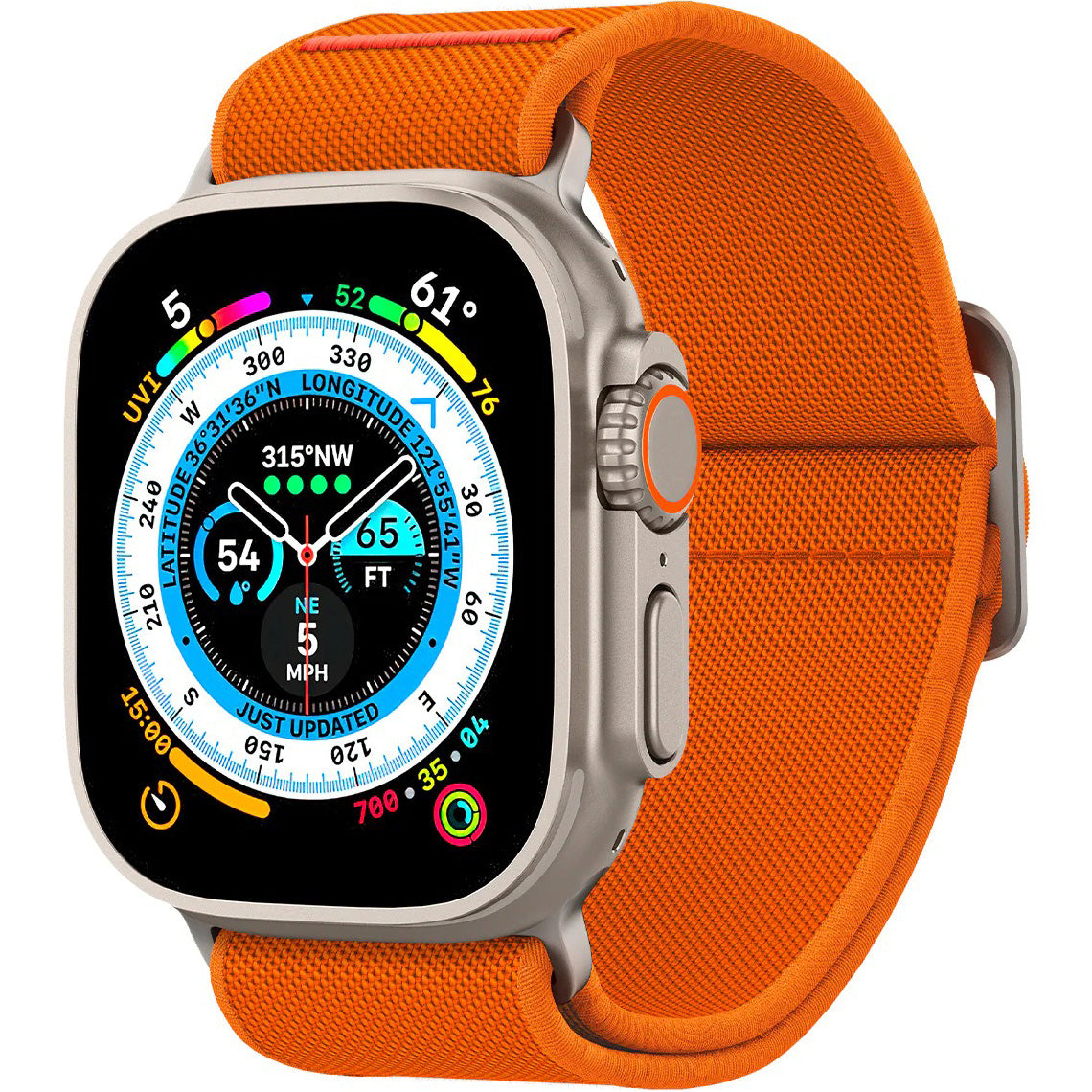 Armband Spigen Lite Fit Ultra für Apple Watch 49/46/45/44 mm, Orange