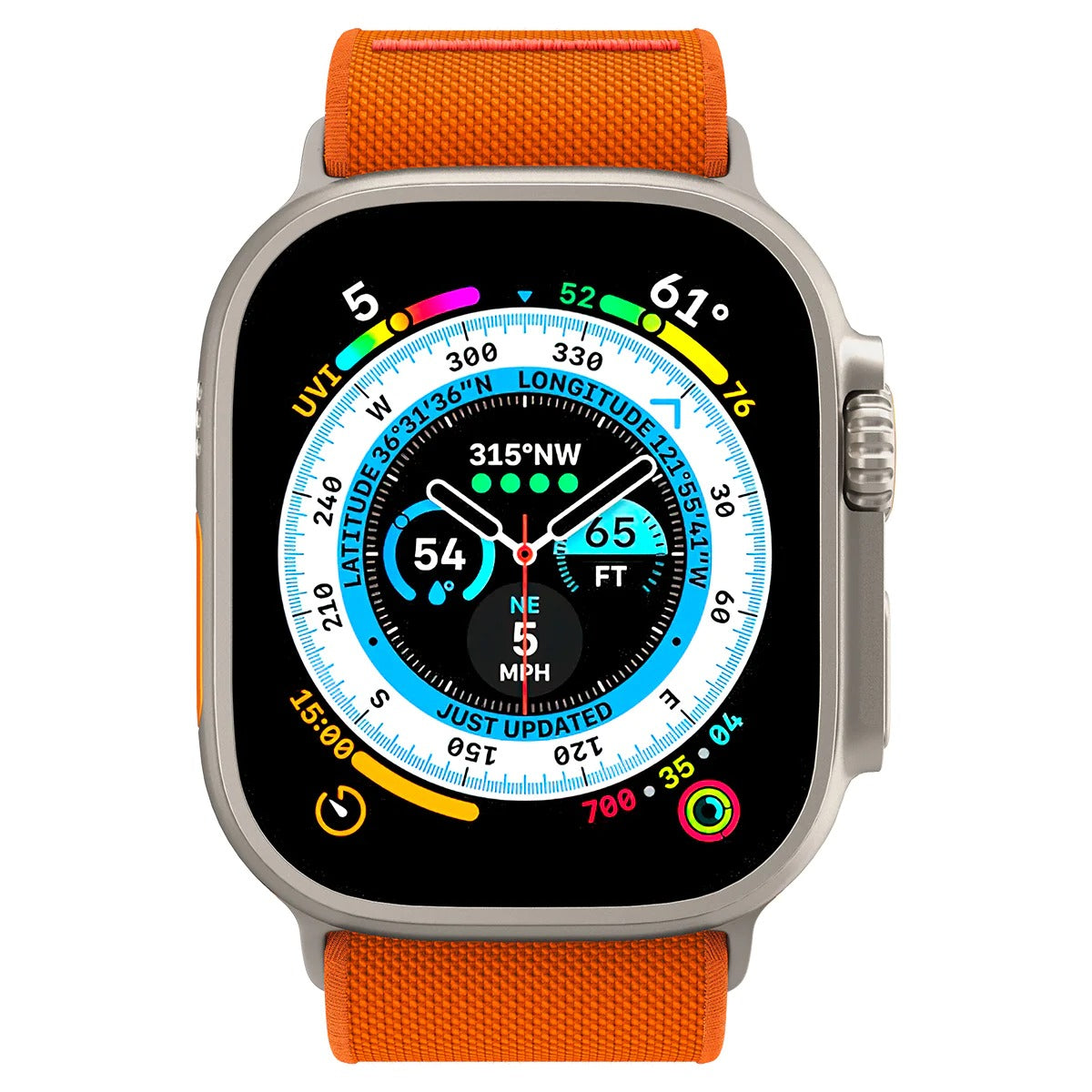 Armband Spigen Lite Fit Ultra für Apple Watch 49/46/45/44 mm, Orange