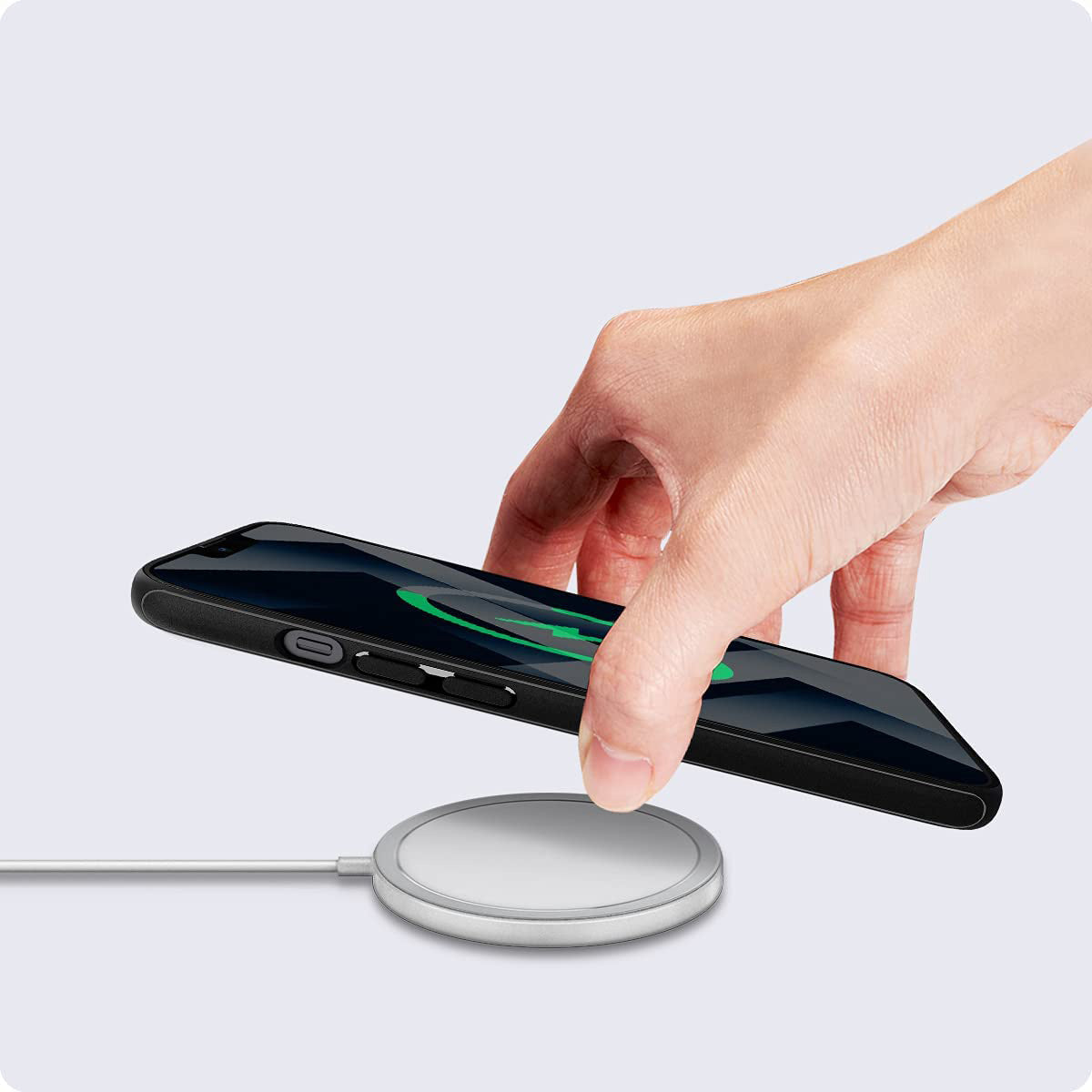 Schutzhülle Spigen Mag Armor MagSafe für iPhone 13 Mini, Schwarz