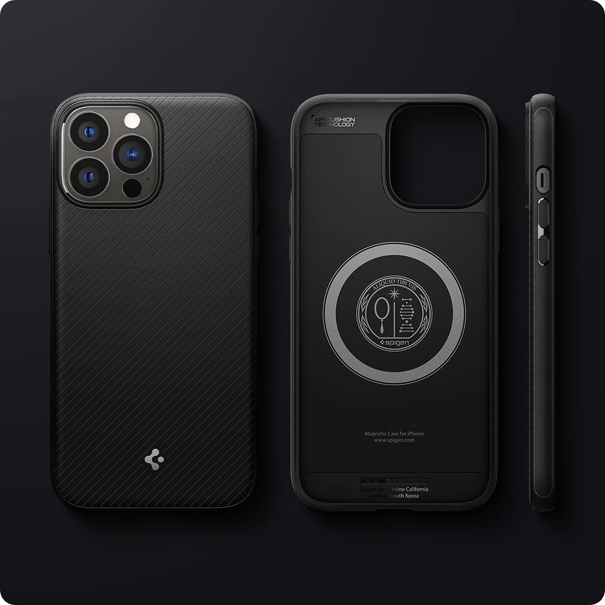 Schutzhülle Spigen Mag Armor MagSafe für iPhone 13 Pro, Schwarz