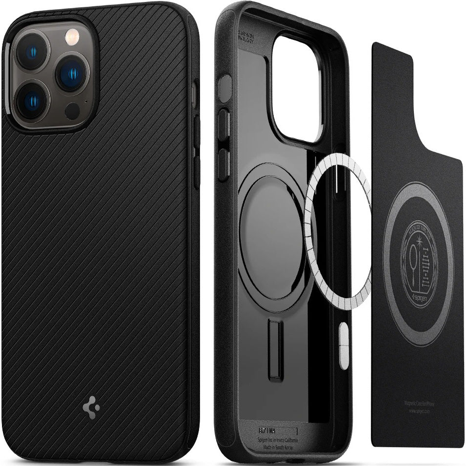 Schutzhülle Spigen Mag Armor MagSafe für iPhone 13 Pro Max, Schwarz