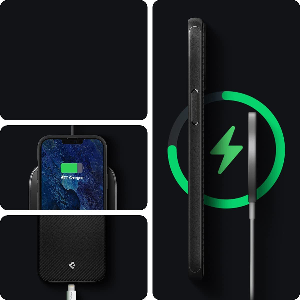 Schutzhülle Spigen Mag Armor MagSafe für iPhone 13 Pro Max, Schwarz