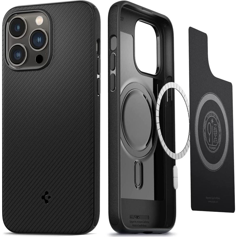 Schutzhülle Spigen Mag Armor mit MagSafe für iPhone 14 Pro, Schwarz