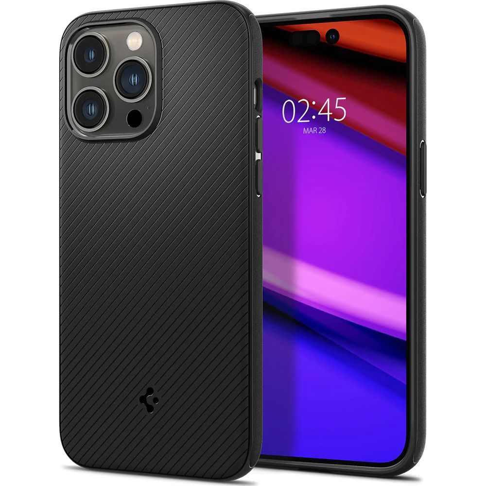 Schutzhülle Spigen Mag Armor mit MagSafe für iPhone 14 Pro, Schwarz