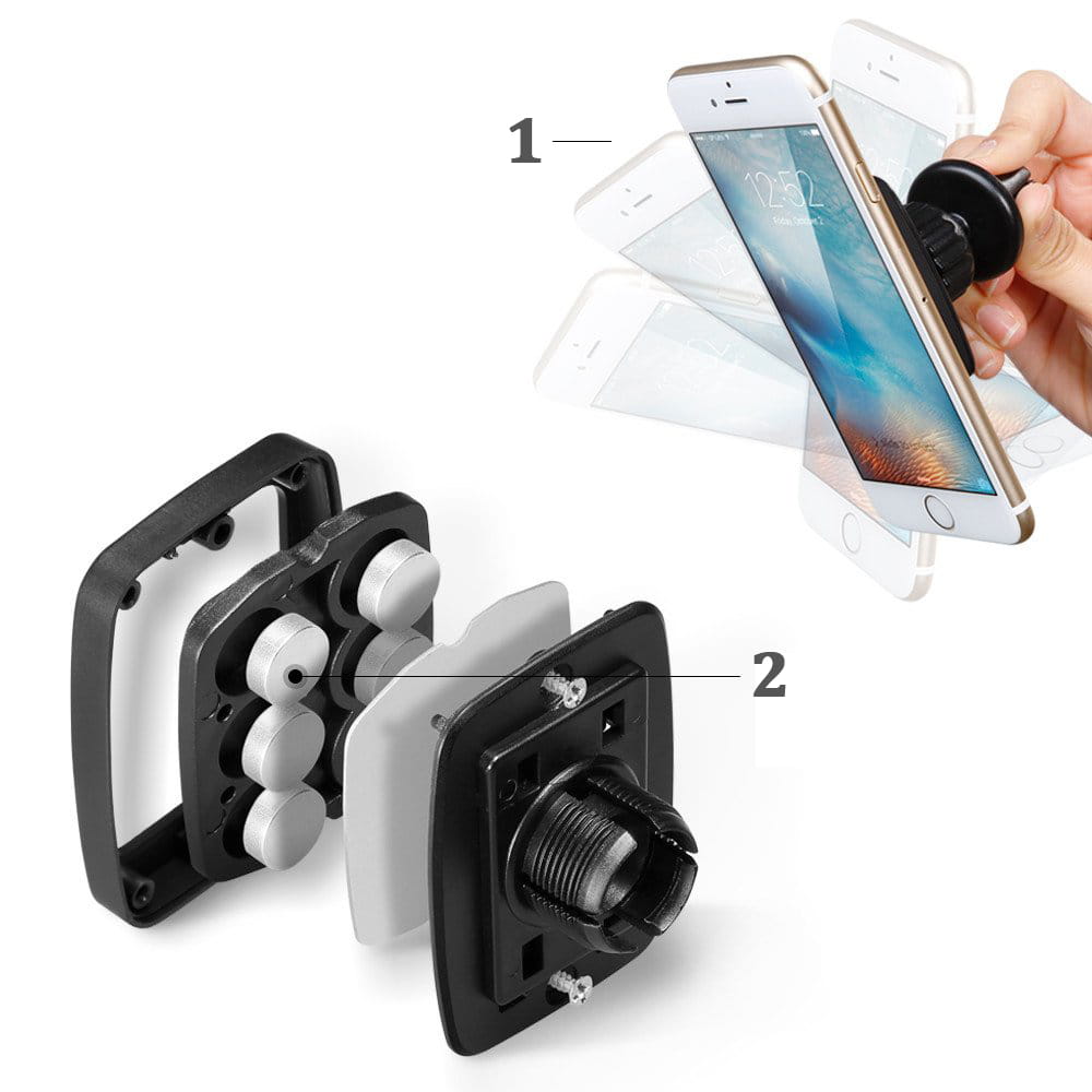 Auto Handyhalterung Spigen Premium Air Vent Magnetic Car Mount A201, schwarz