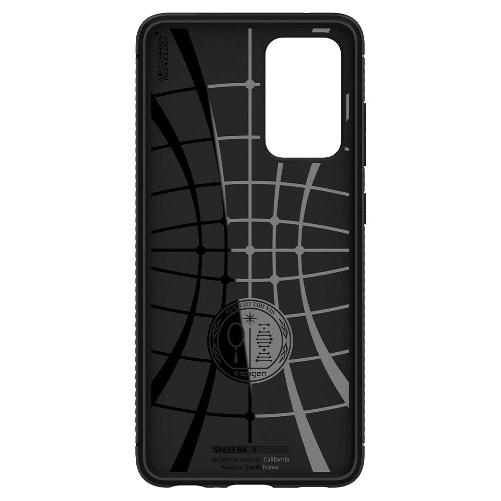 Schutzhülle Spigen Rugged Armor für Galaxy A52s 5G, A52 4G/5G, Schwarz